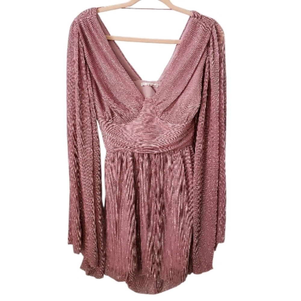 AmyEnjoyLife Unique Light Purple Shiny Dress